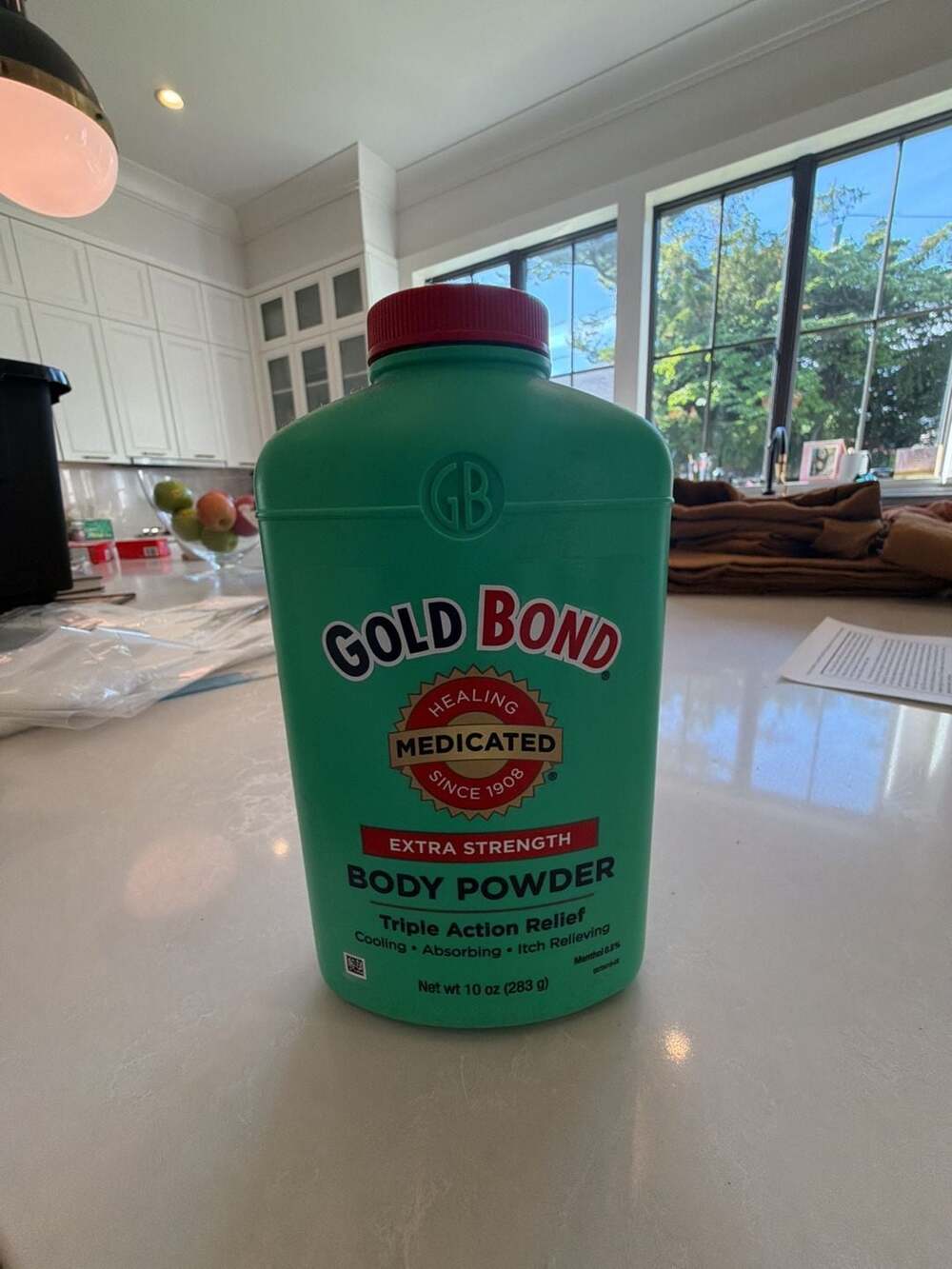 Vintage Gold Bond Medicated Extra Strength Body Powder Original with Talc 10 oz